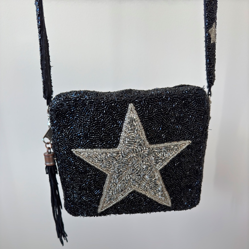 Tiana NY Designs You're a Star! Black Silver Crossbody